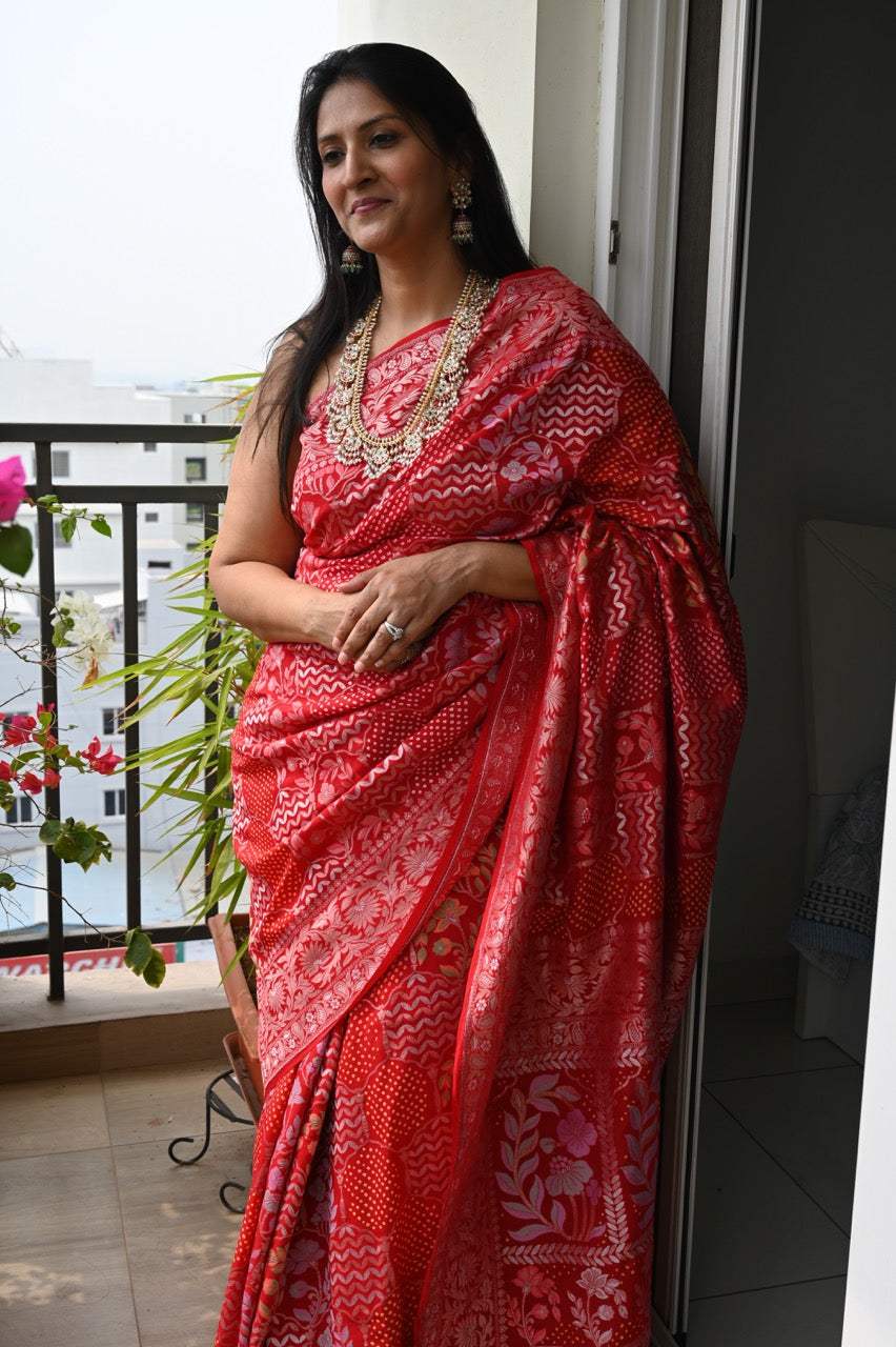 Echoes of the Deccan - Handcrafted 92.5 Silver Gutta Pusalu and Jhumka Earrings