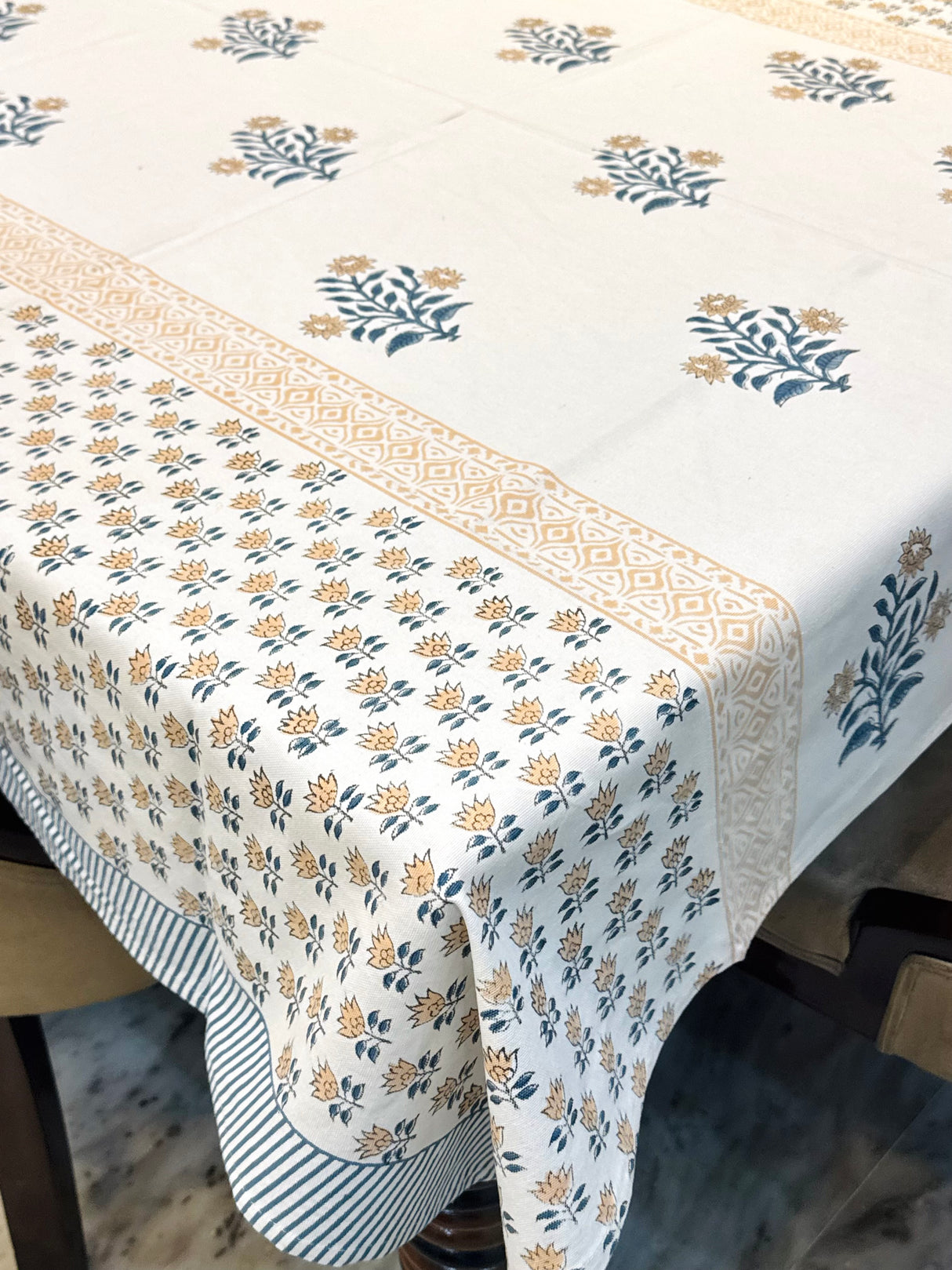 Blockprint Table Cloth 8 Seater (108*60 inches)