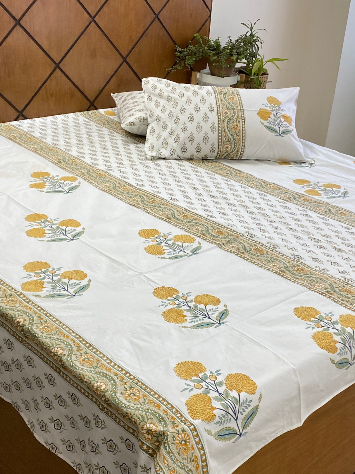 Blockprint Cotton Bedsheet