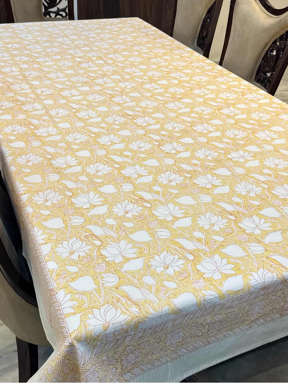 Blockprint Table Cloth 8 Seater (108*60 inches)