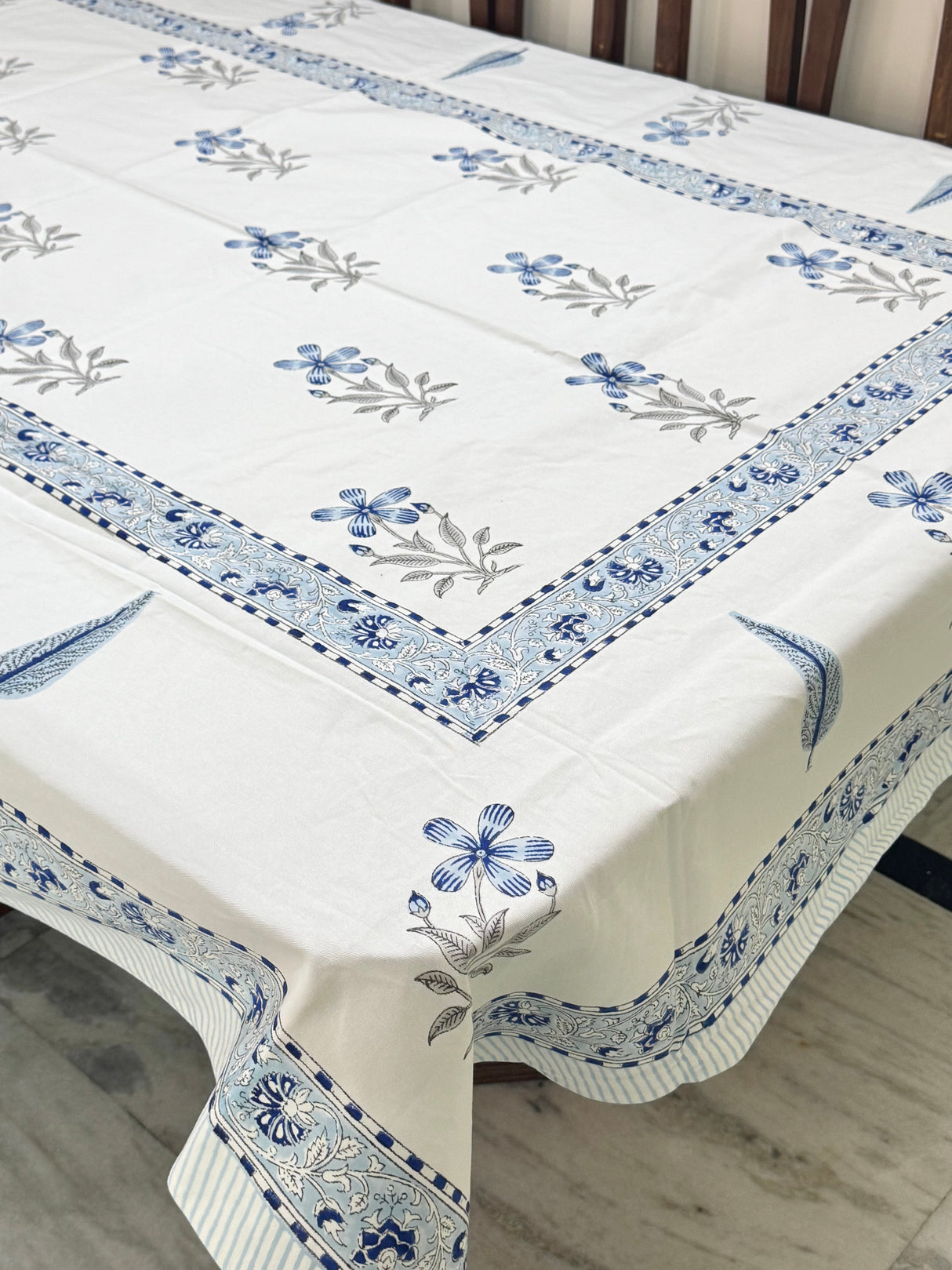 Blockprint Table Cloth 6 Seater (90*60 inches)