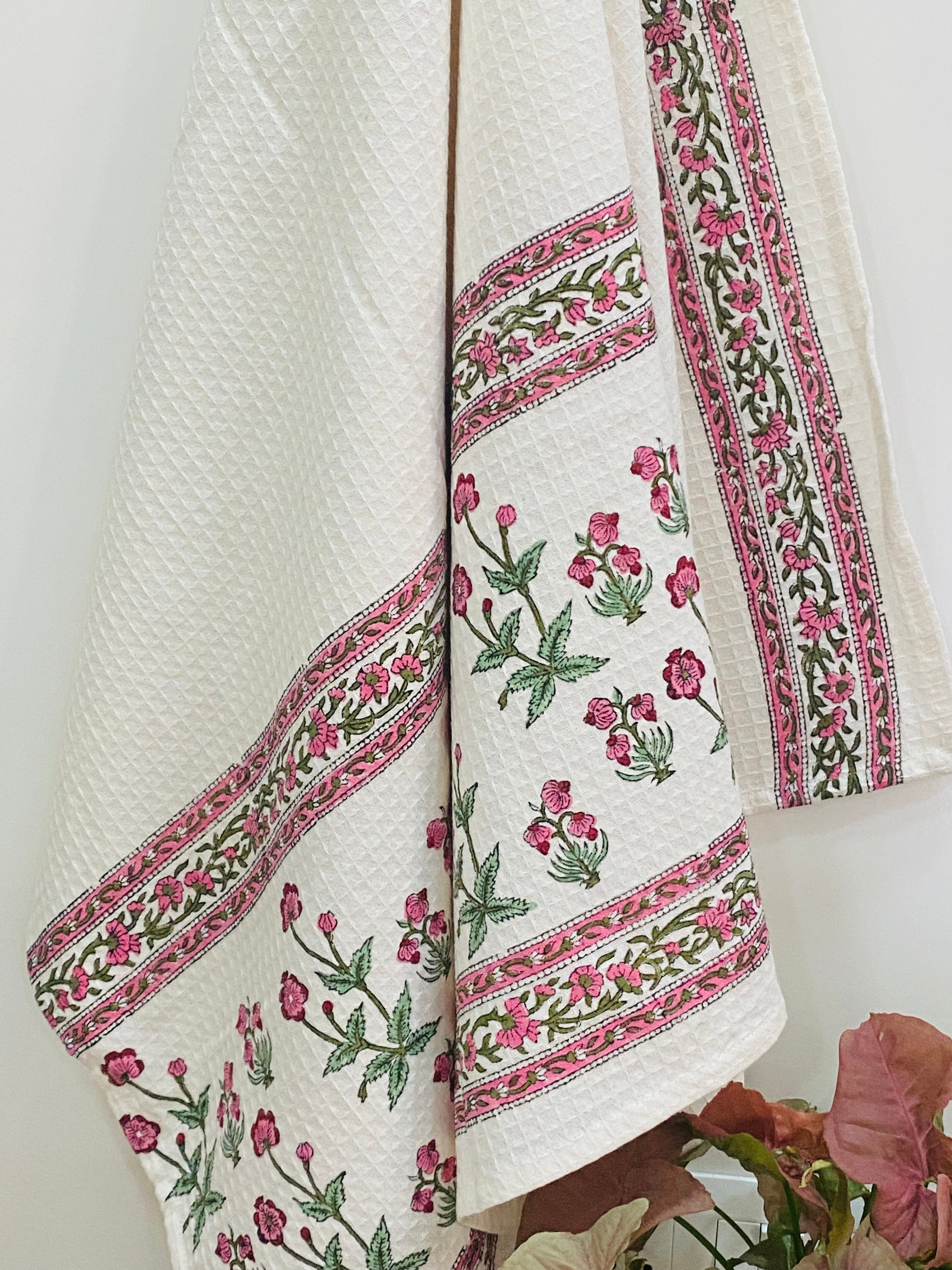 Blockprint Soft Cotton Towel (60-30 inches)