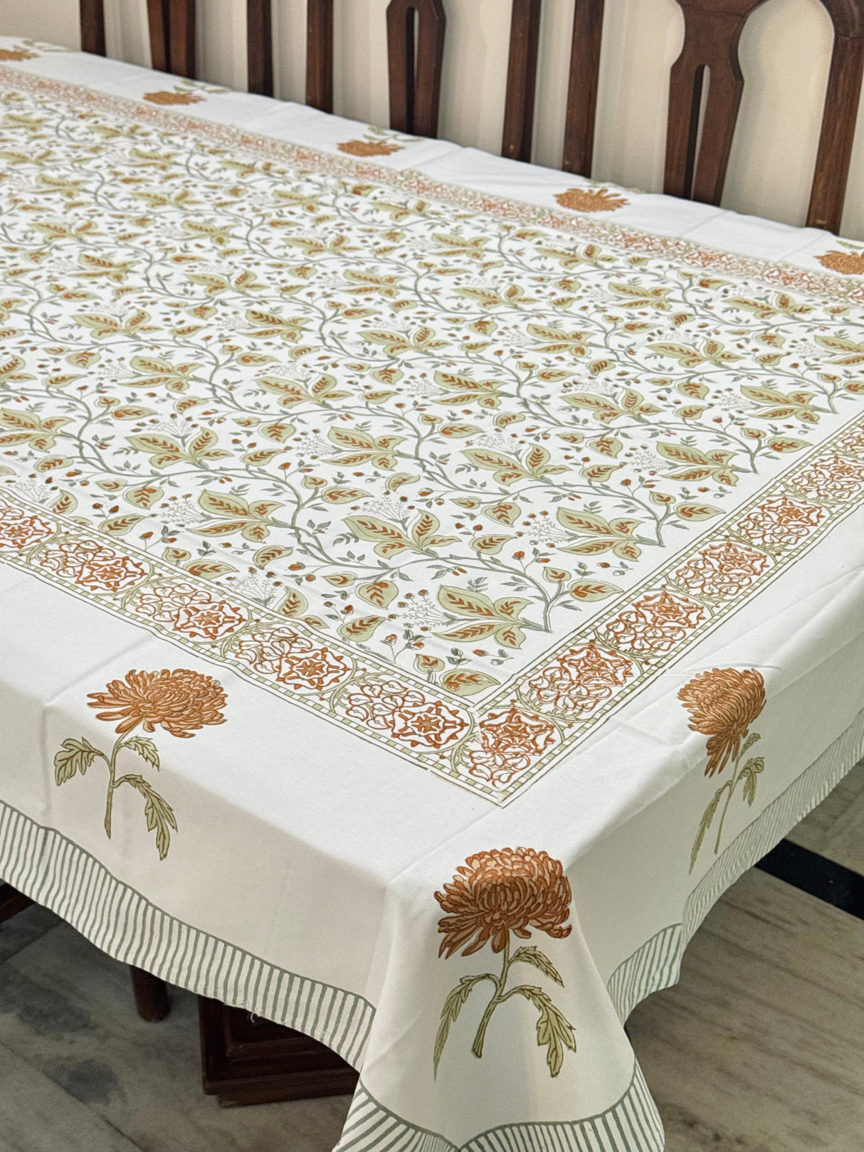 Blockprint Table Cloth 8 Seater (108*60 inches)