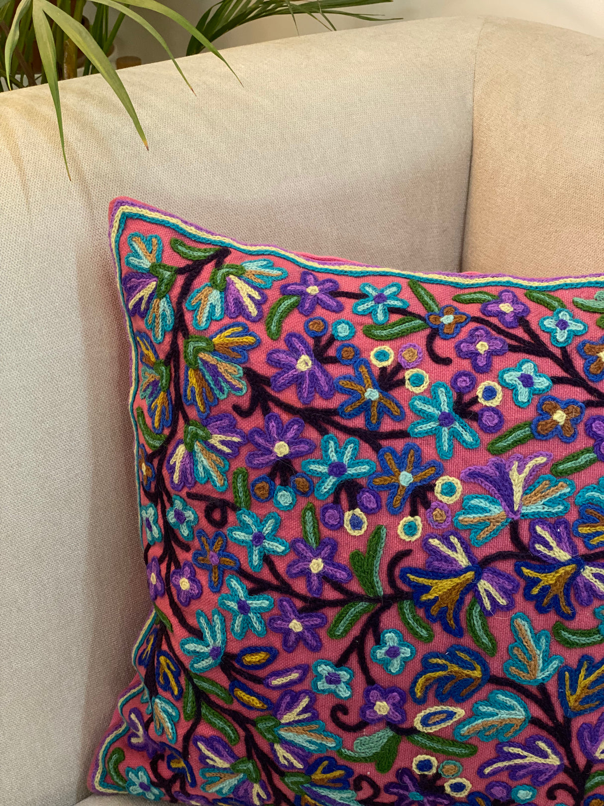 Kashmiri Cushion Cover -16*16 inches