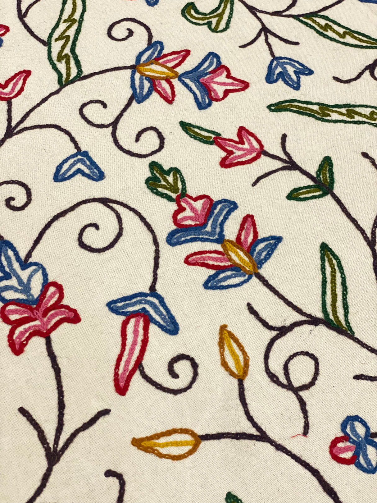 Kashmiri Embroidery Cotton Bedcover