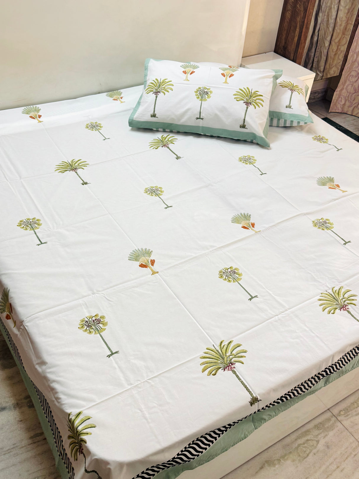 Blockprint Cotton Bedsheet