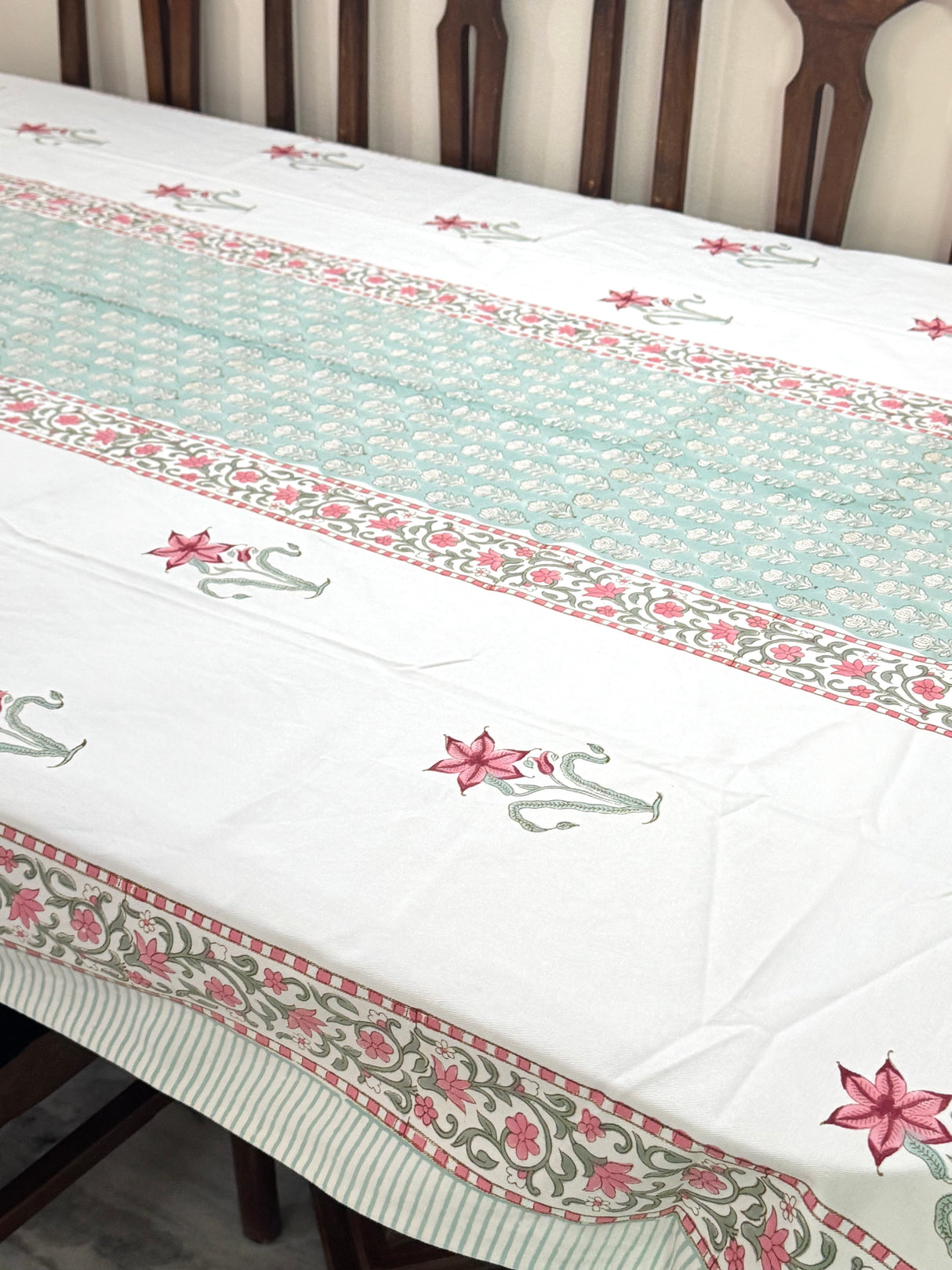 Blockprint Table Cloth 8 Seater (108*60 inches)