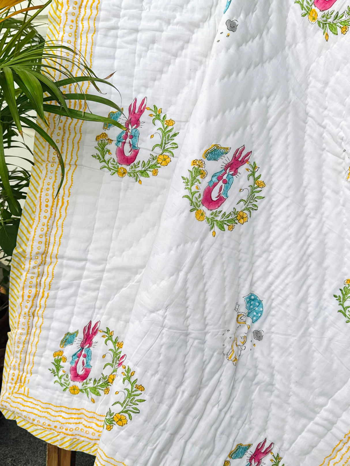 Peter Pan Rabbit Quilt Blockprint