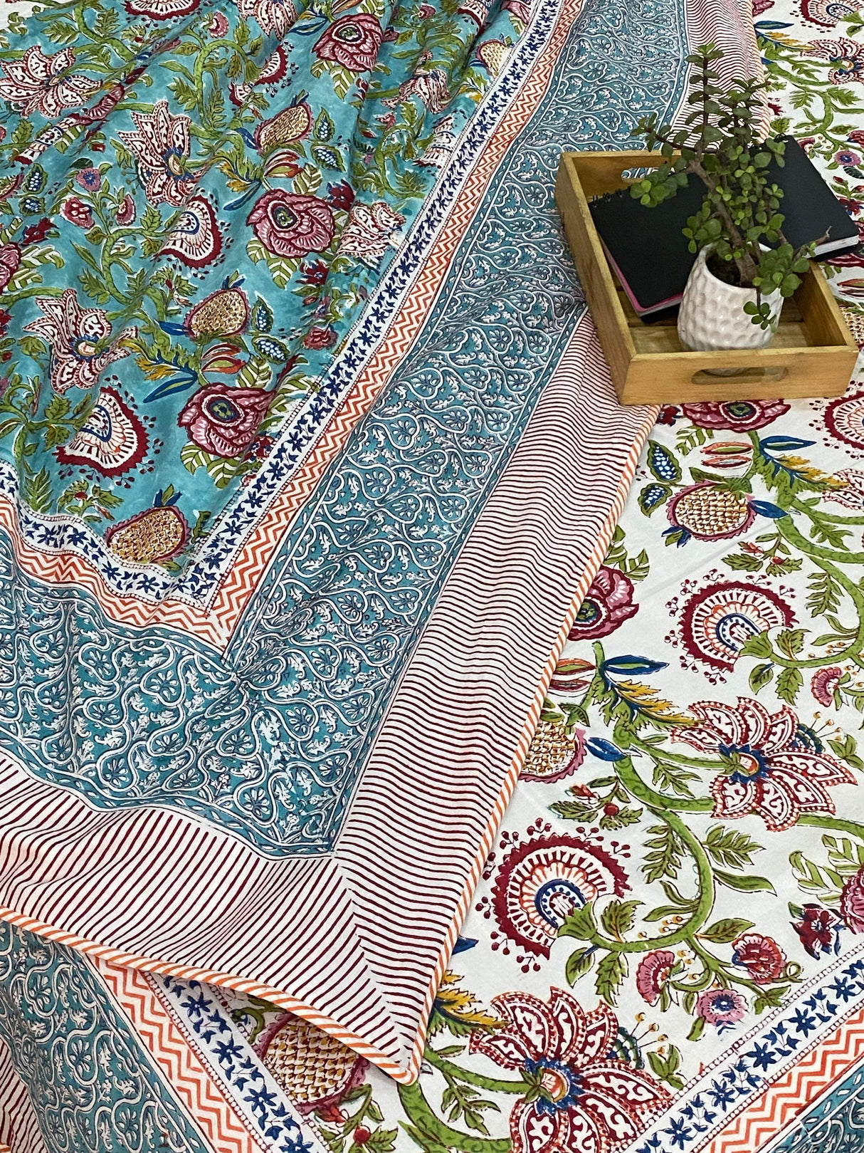 Blockprint Cotton Dohar
