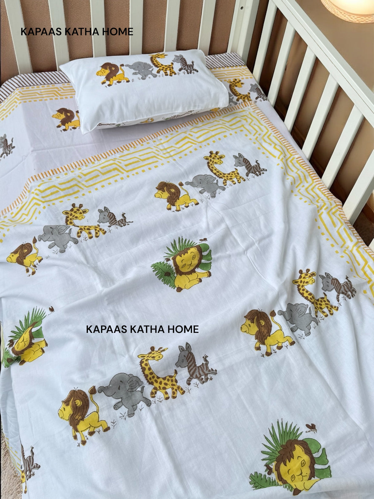Lion King- Baby Cot Bedding (cot sheet, dohar, pillowcase)