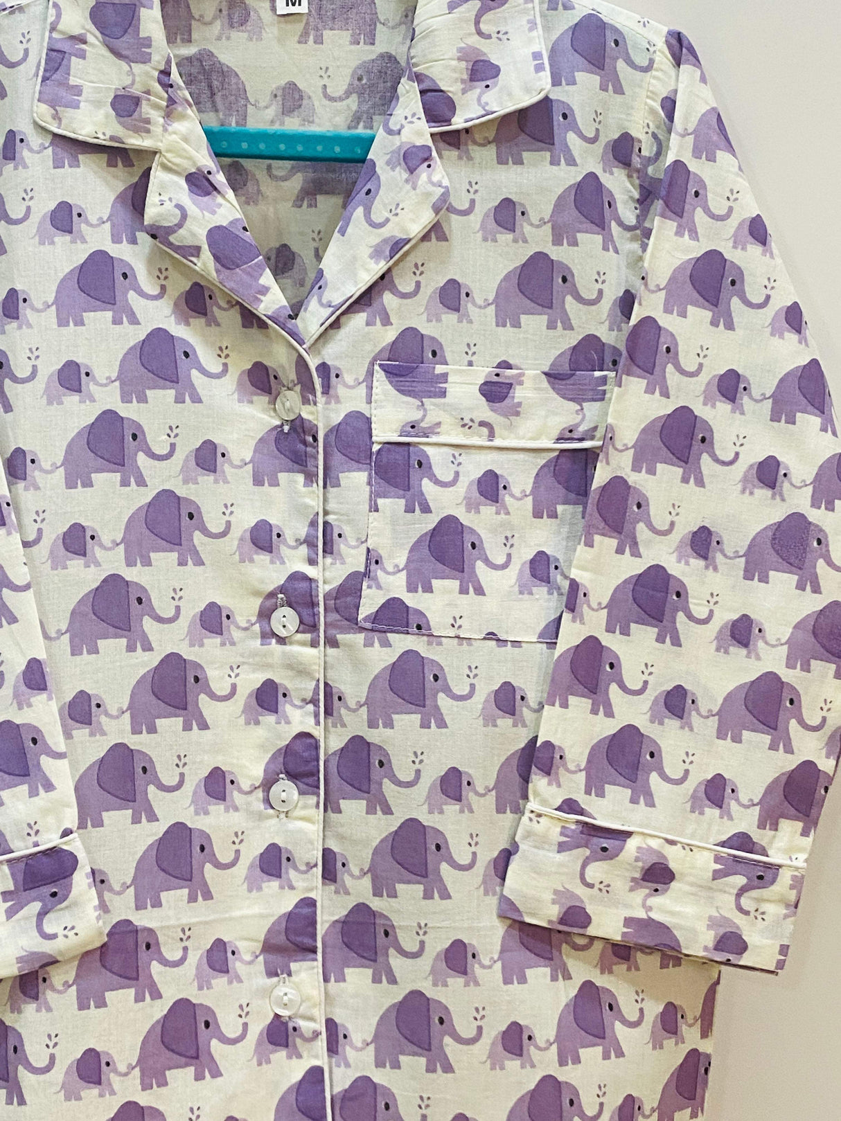 Purple Elephant Kids Night Suit Set