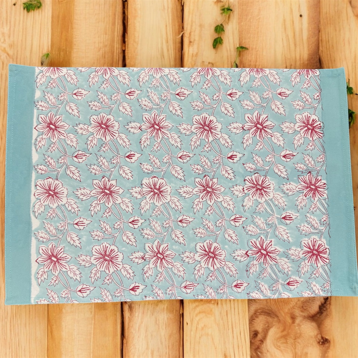 Blockprint Table Mats & Napkins Set- 6 Seater