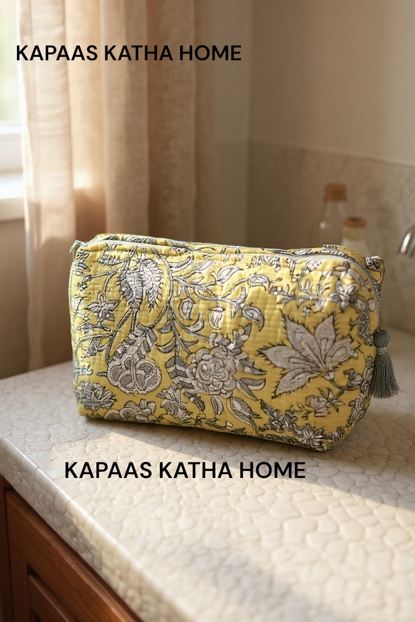 LARGE Multipurpose Quilted Pouch/ Bag