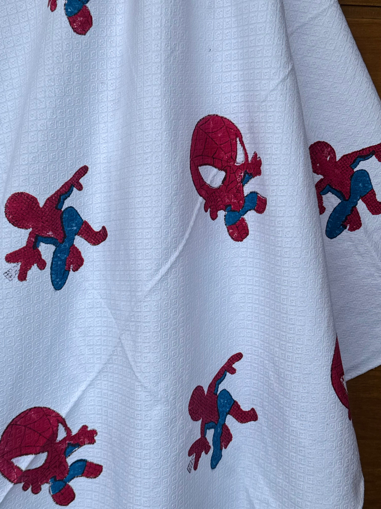 Spiderman Blockprint Kids Towel – Cotton Jacquard Weave