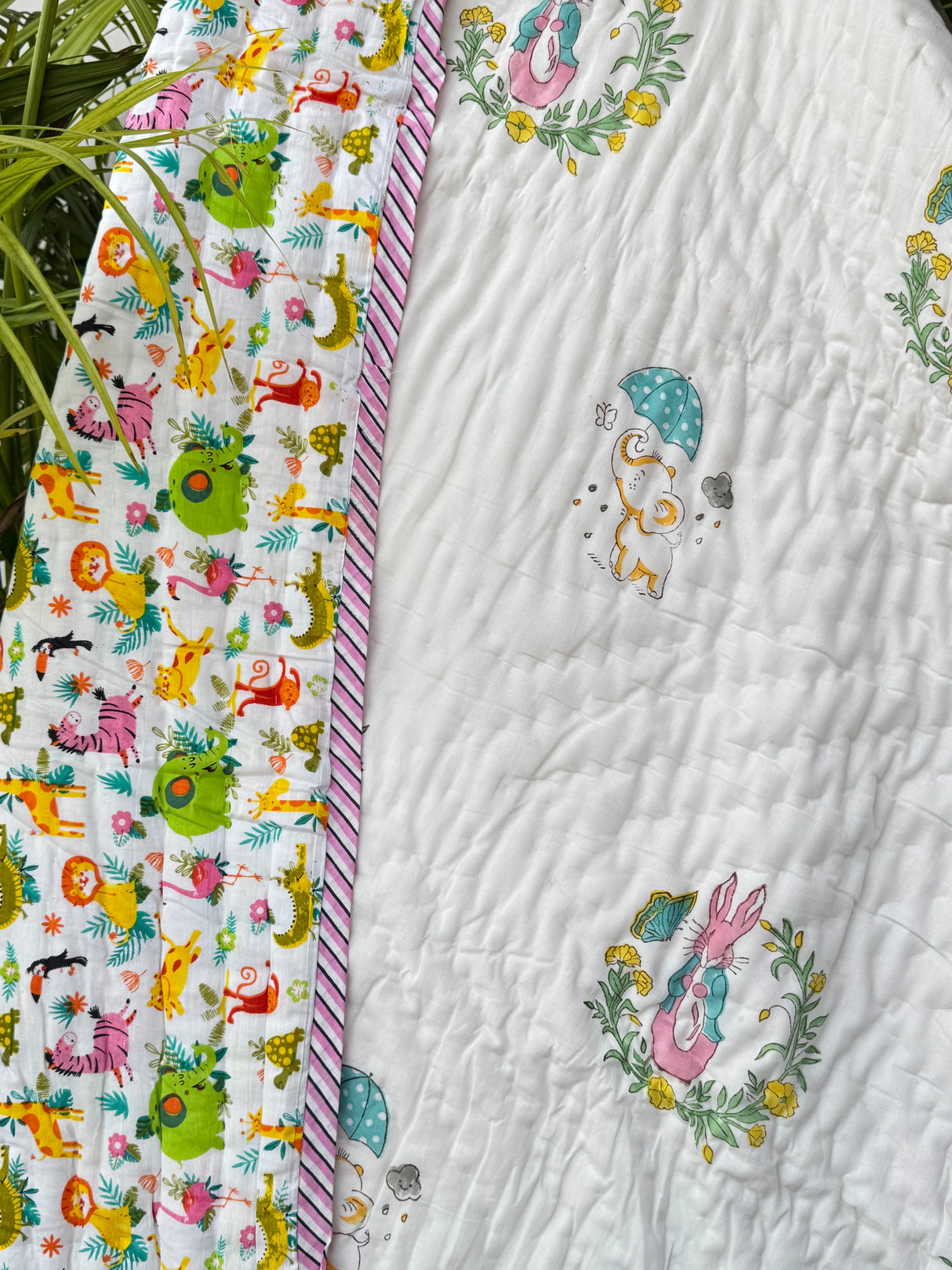 Peter Rabbit Jungle Kids Quilt Blockprint