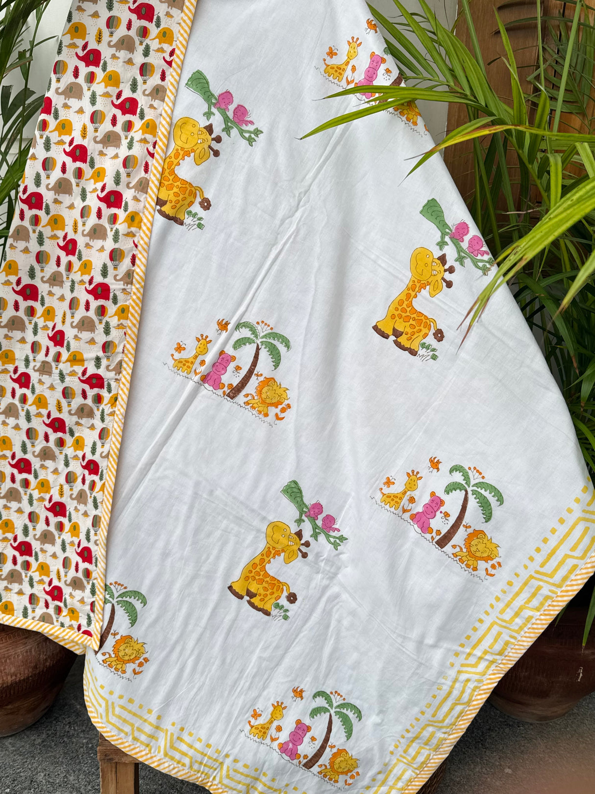 Zoo Animals- Layered Kids Blanket