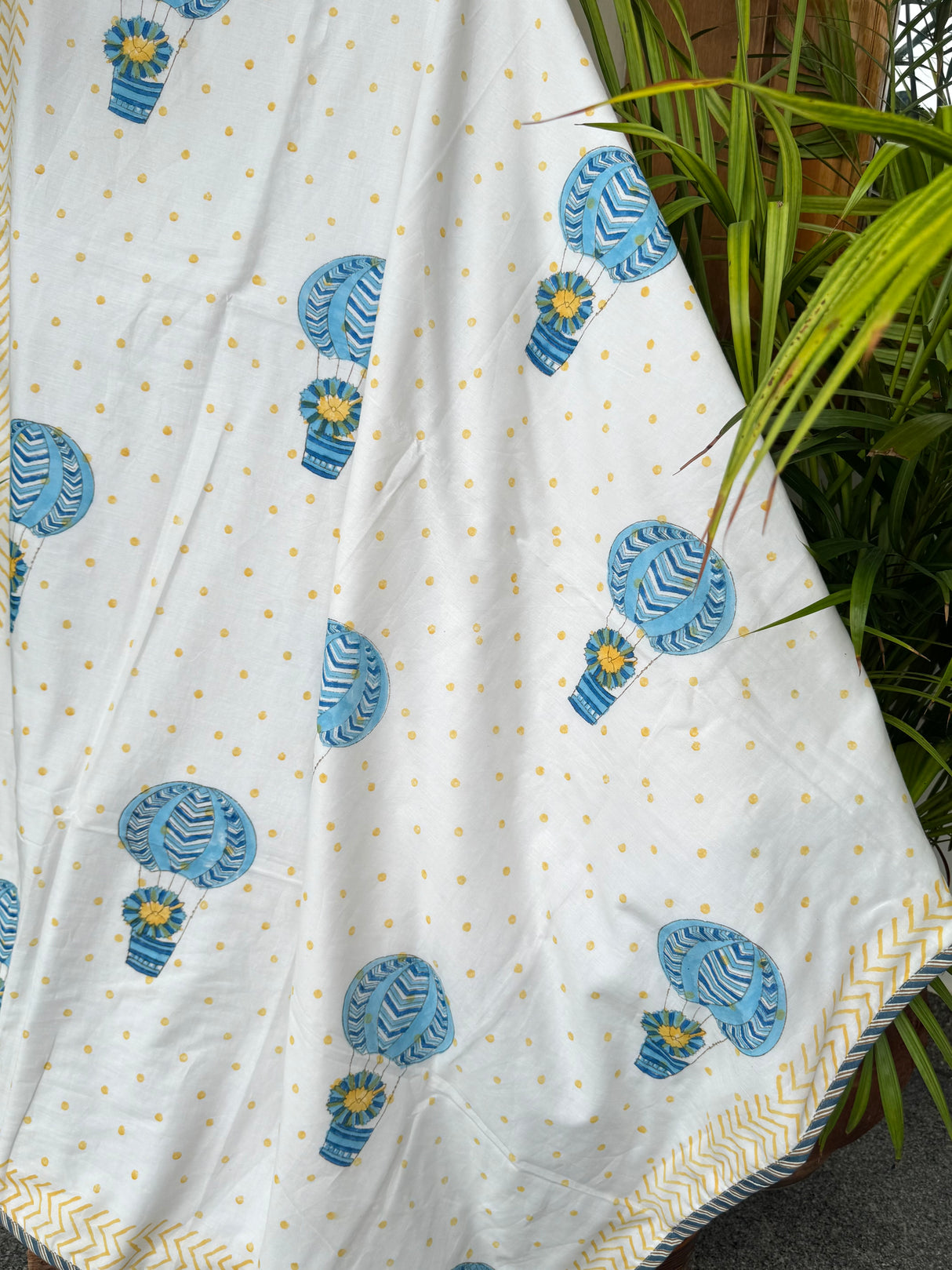 Hot Air Balloon Layered Kids Blanket