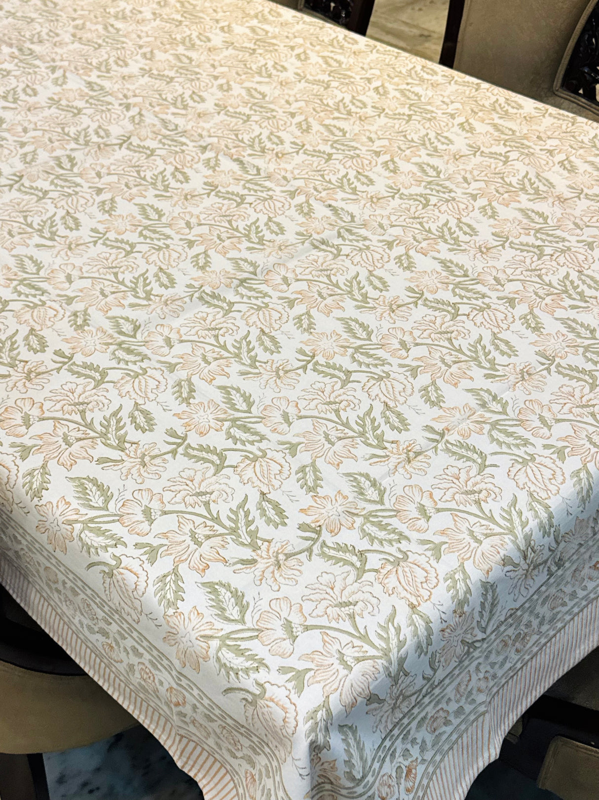 Blockprint Table Cloth 8 Seater (108*60 inches)