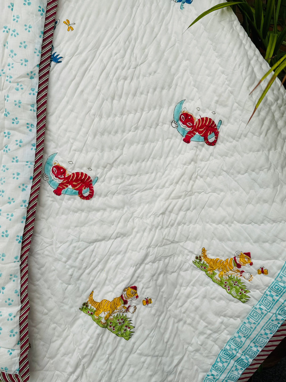 Tiger Quilt Blockprint Quilt