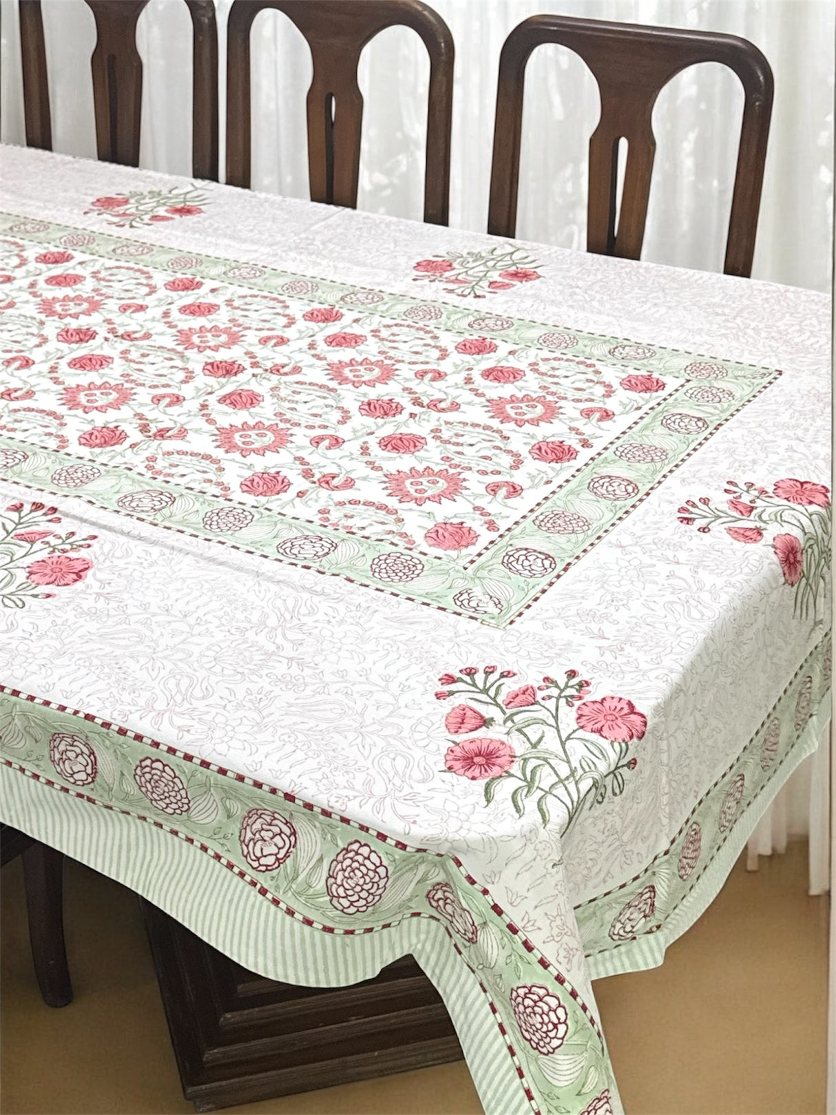 Blockprint Table Cloth 8 Seater (108*60 inches)
