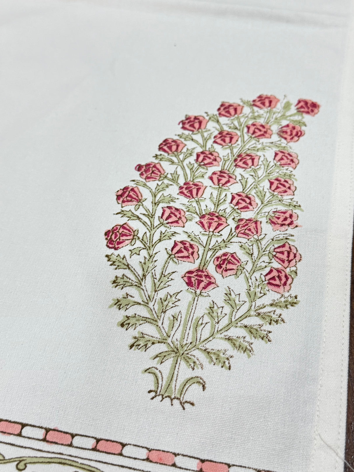 Blockprint Cotton Table Runner