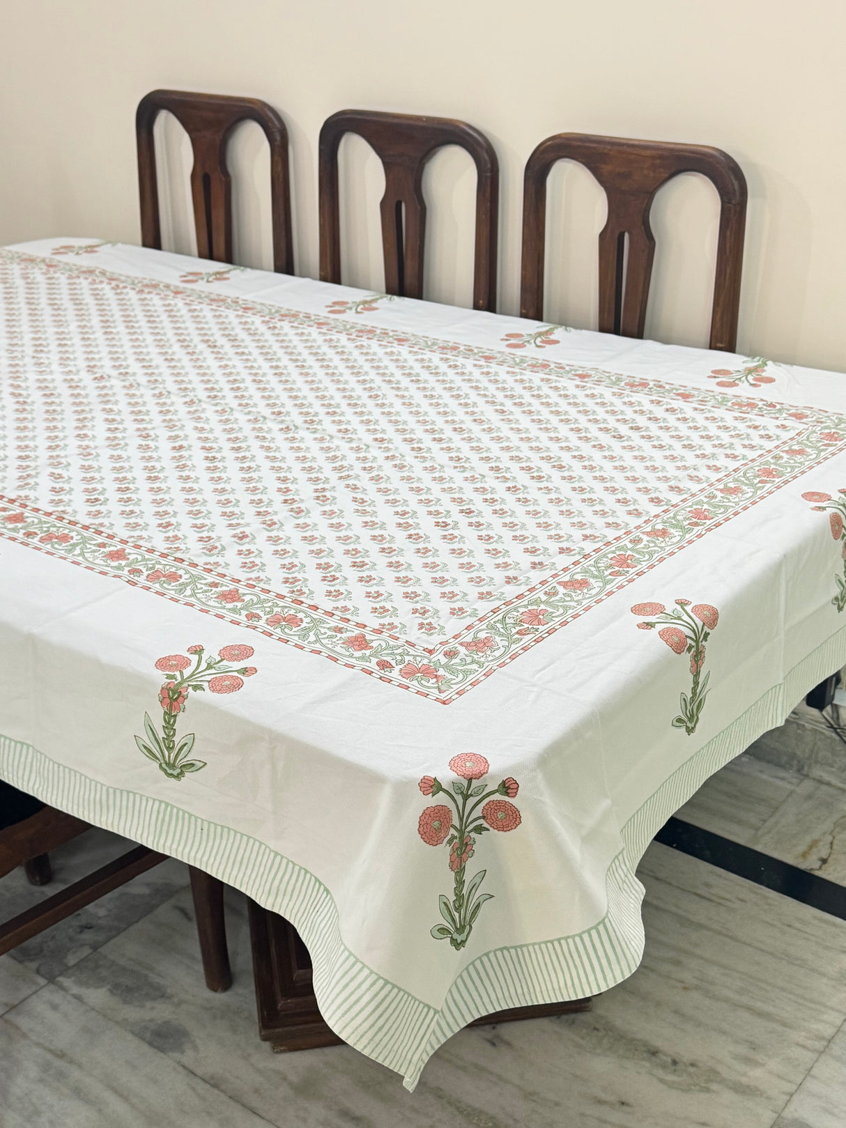 Blockprint Table Cloth 8 Seater (108*60 inches)