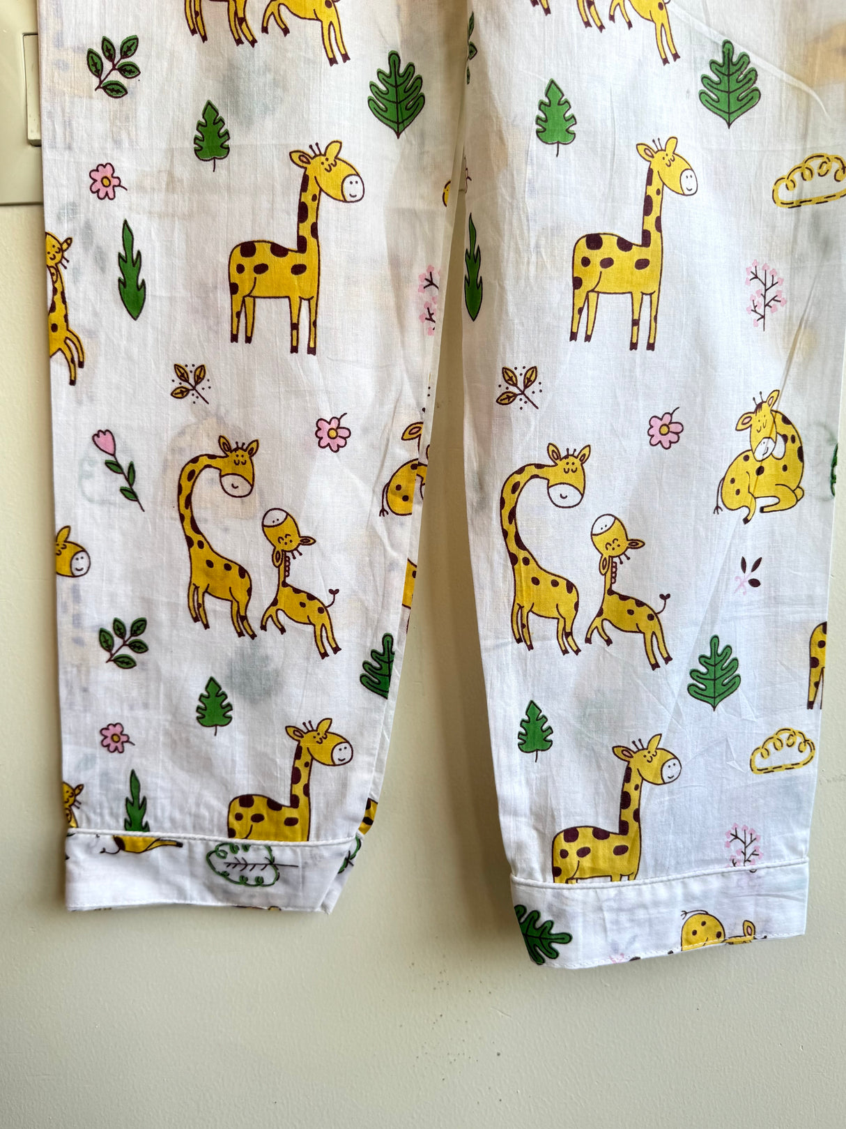 Yellow Giraffe Kids Night Suit Set