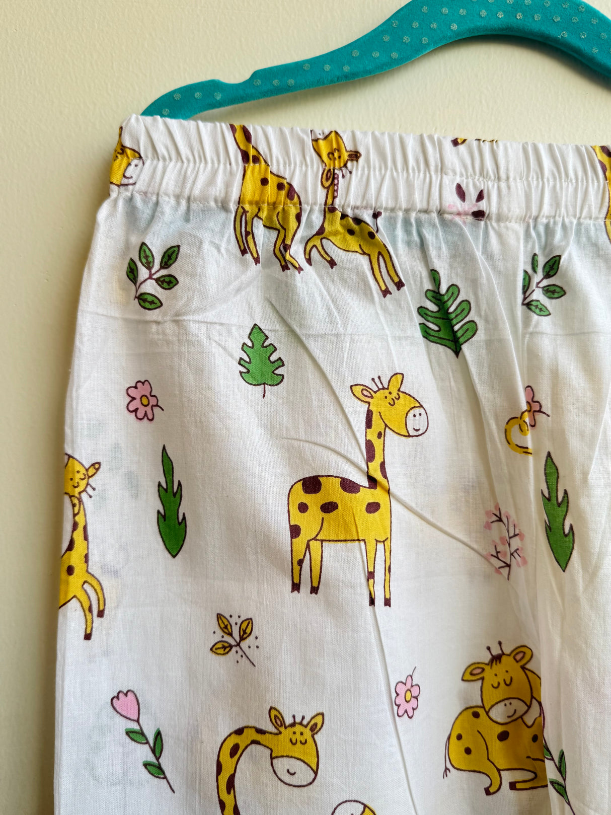 Yellow Giraffe Kids Night Suit Set