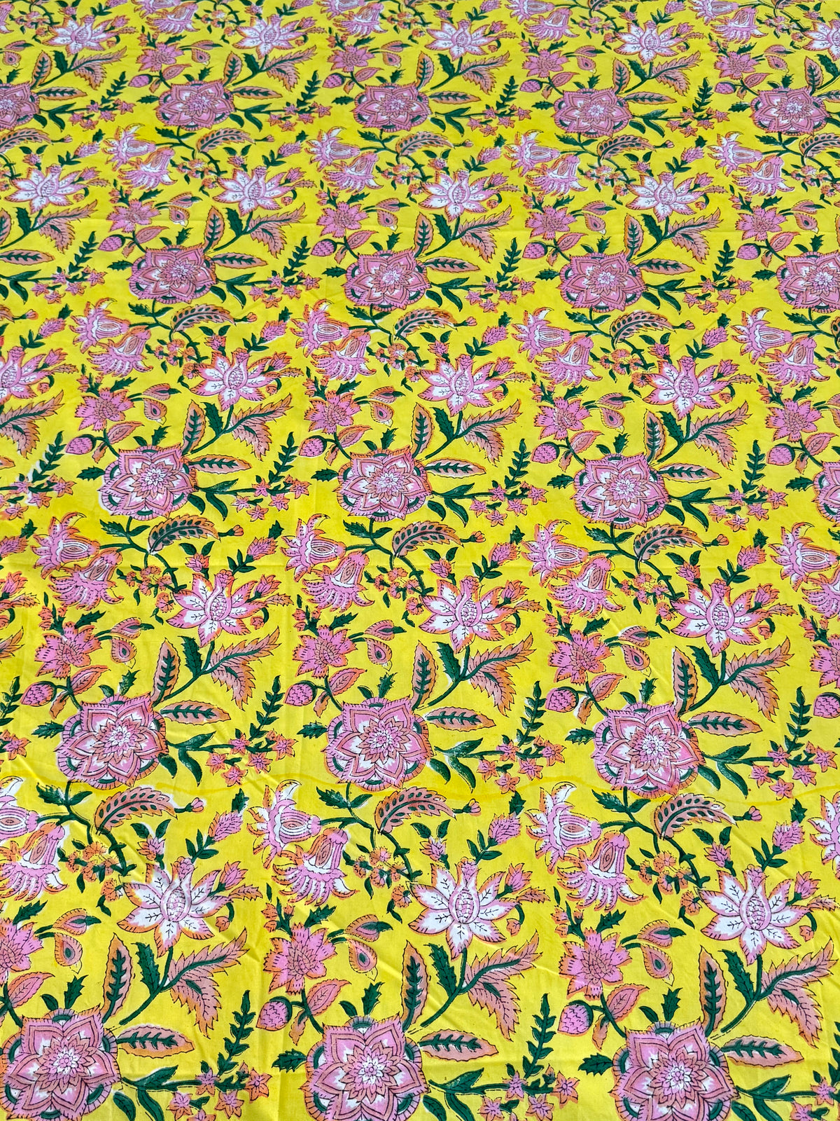 Hand block printed bedsheet for festive gifting