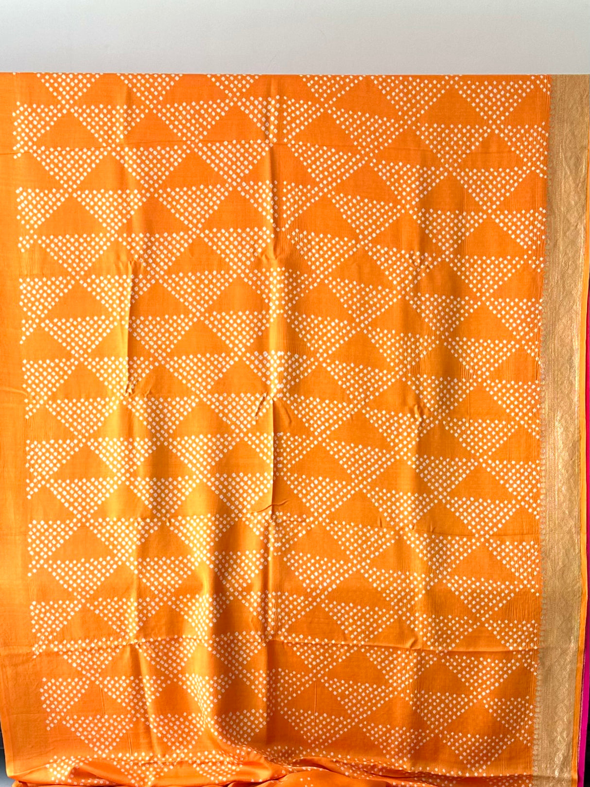 Ombre Handloom Pure Soft Silk Bandhani Saree