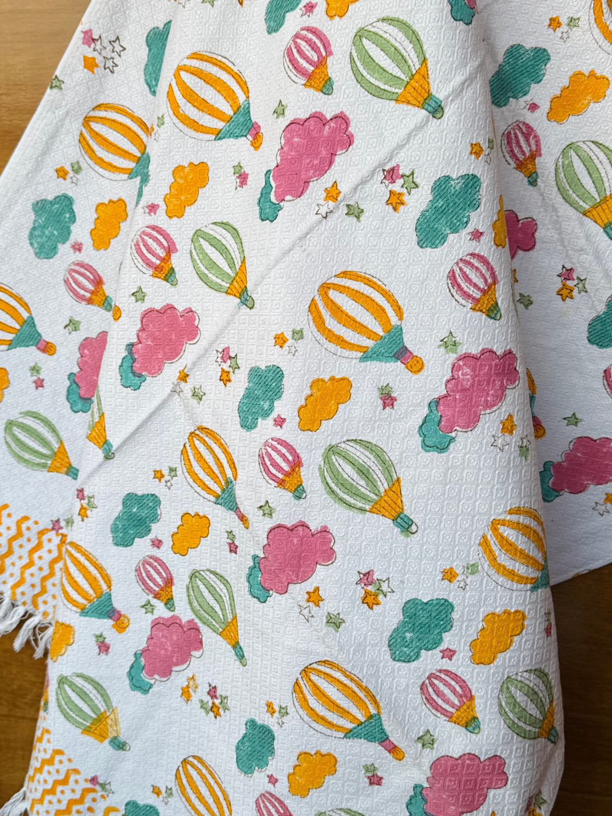 Pretty Sky Balloon Kids Towel Cotton Jacquard Weave