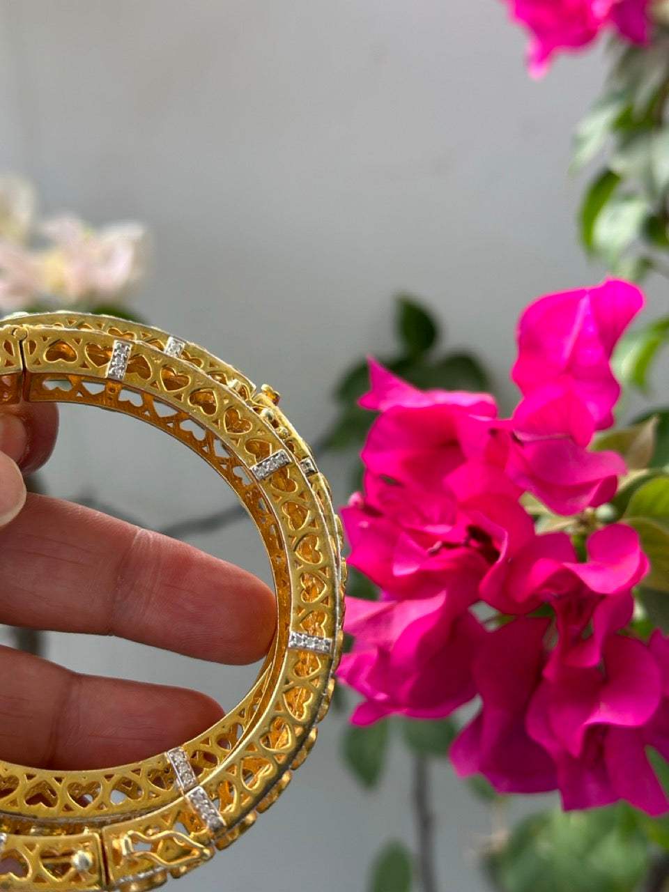 Noor Polki Kadas - Super exclusive handcrafted 92.5 silver Kadas