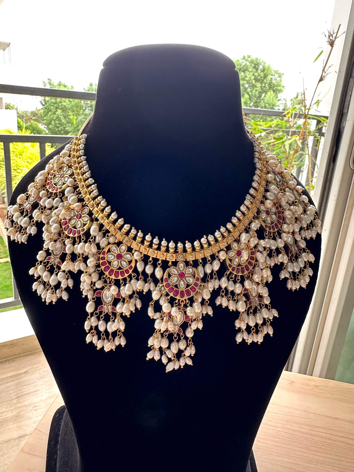 Whispers of Royalty - Handcrafted 92.5 Silver Gutta Pusalu with Earrings