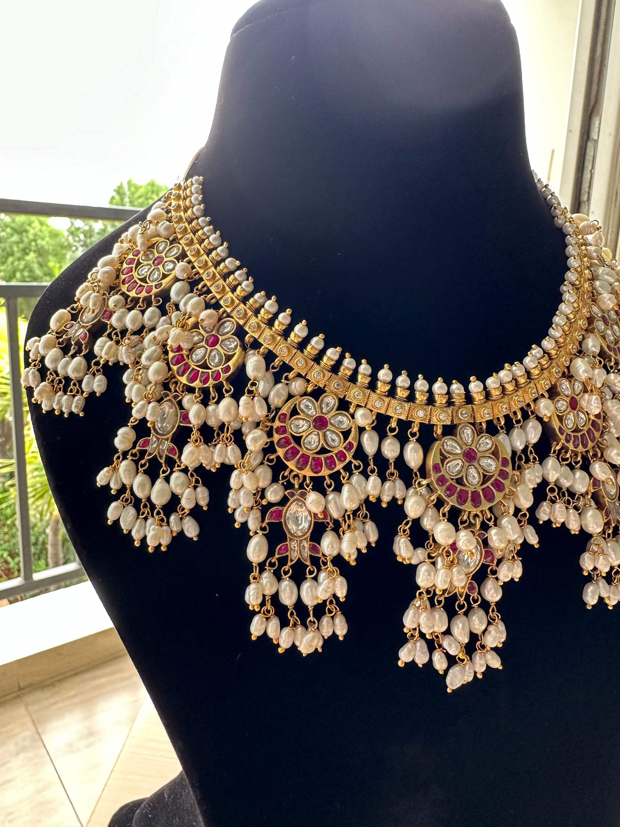 Whispers of Royalty - Handcrafted 92.5 Silver Gutta Pusalu with Earrings