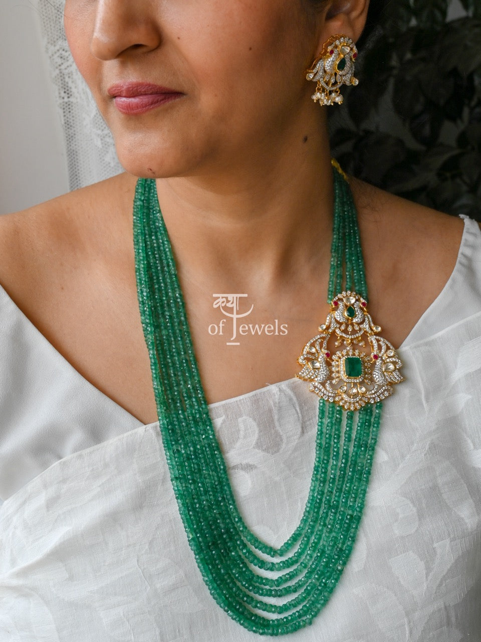 Very Exclusive Necklace and Earrings made using 92.5 Silver