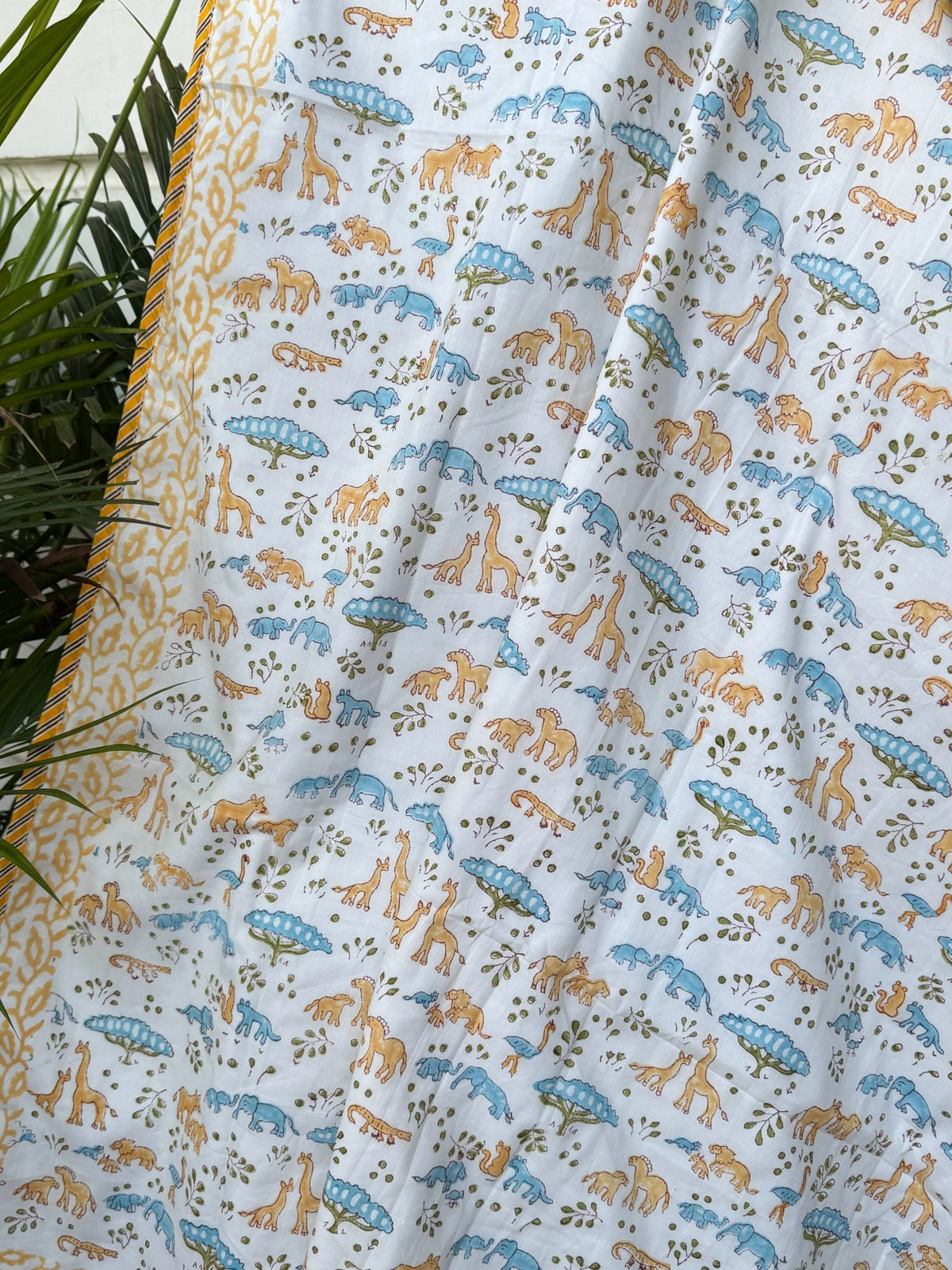 Dino Safari Printed Reversible Kids Cotton Blanket