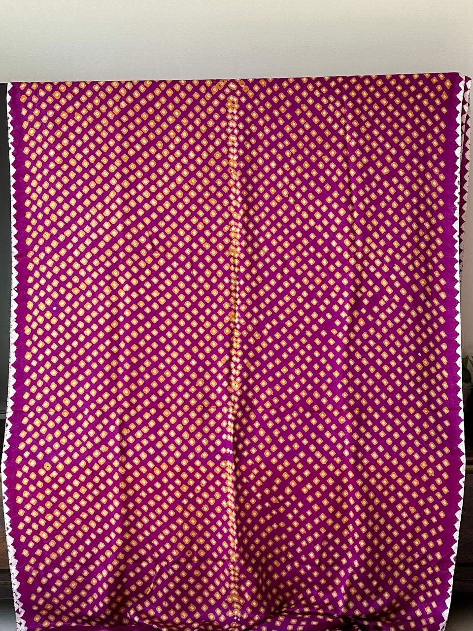 Stylish Pure Gajji Silk Half n Half Bandhani Saree