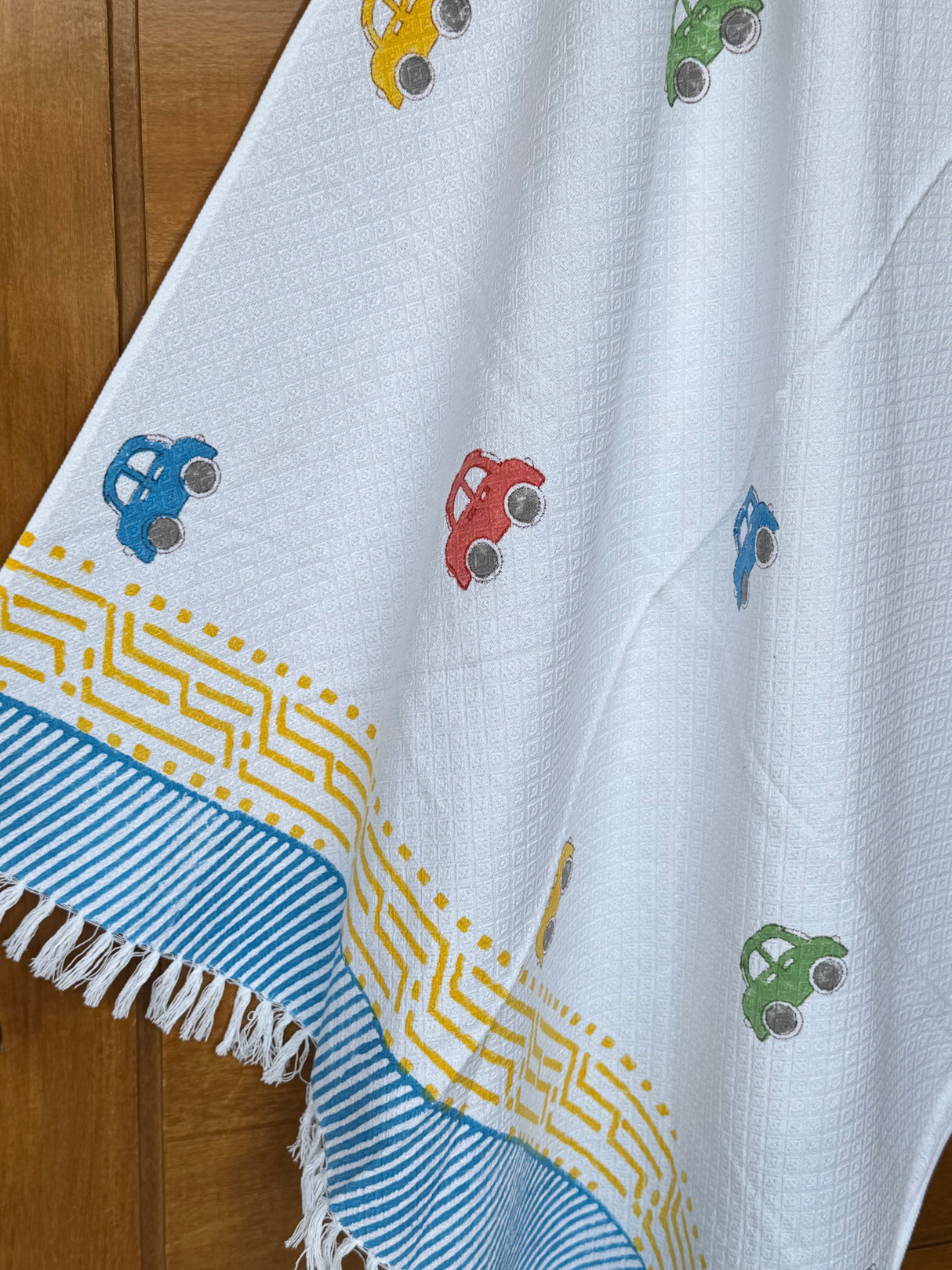 Soft Cotton Cars Towel – Quick-Dry, Ideal Party Favor