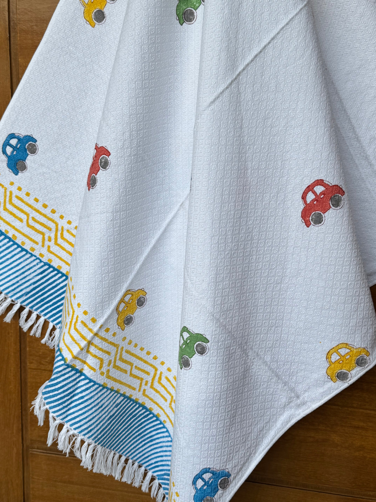 Kids Cute Cars Towel – Quick-Dry, Ideal Playdate Gift