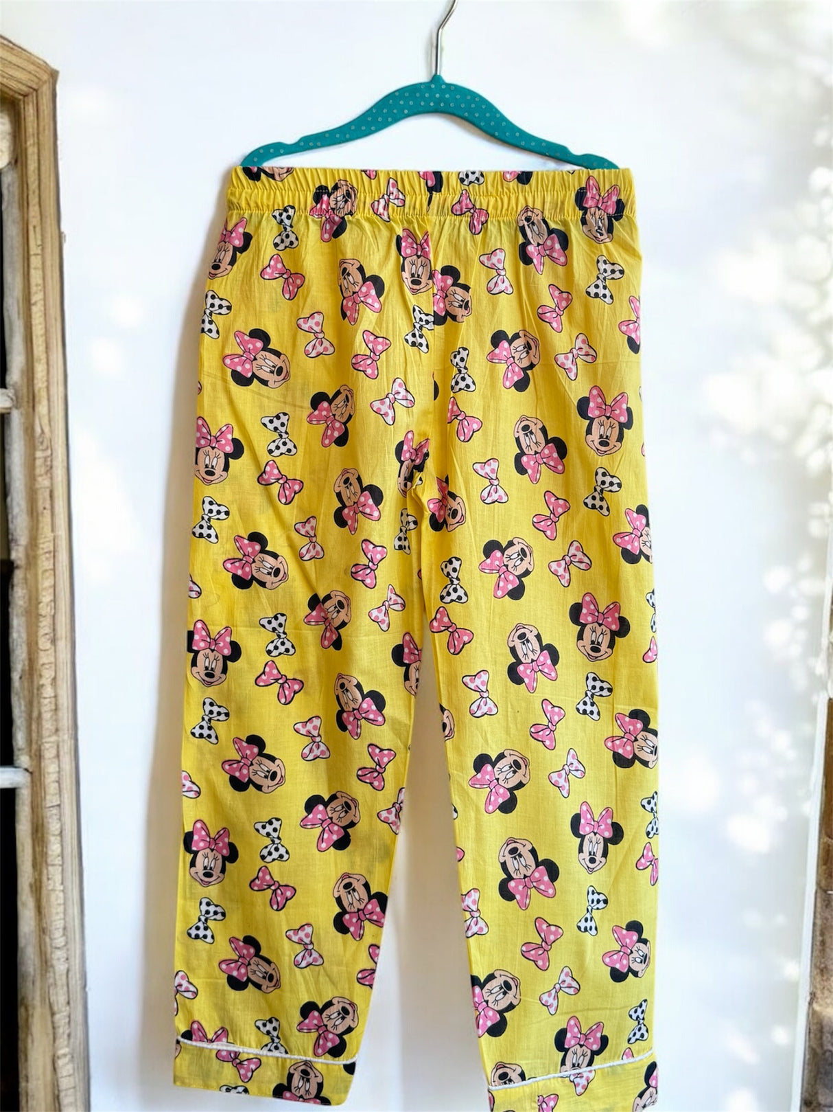 Yellow Minnie Mouse Kids Night Suit Set