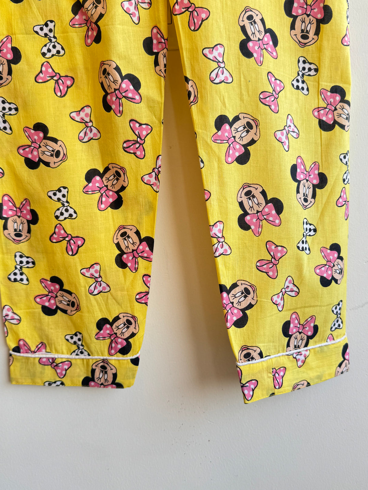 Yellow Minnie Mouse Kids Night Suit Set