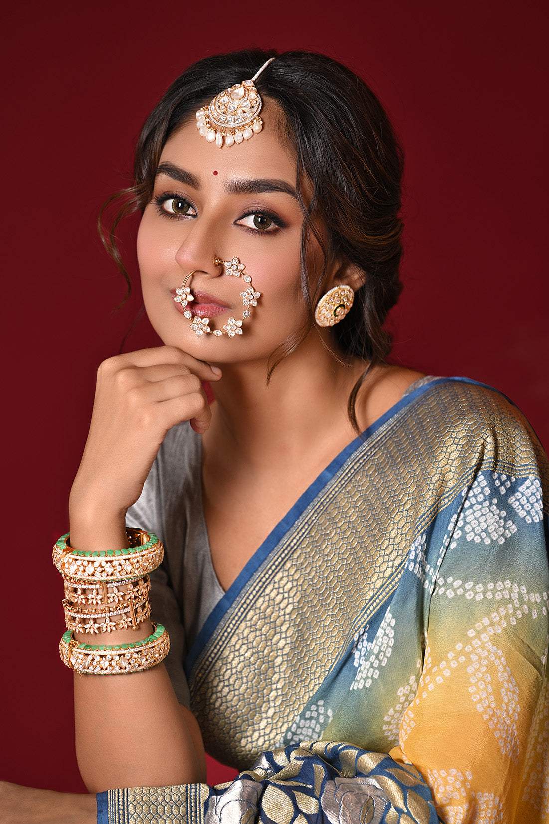 Phoolbari - Handcrafted 92.5 Silver Nath