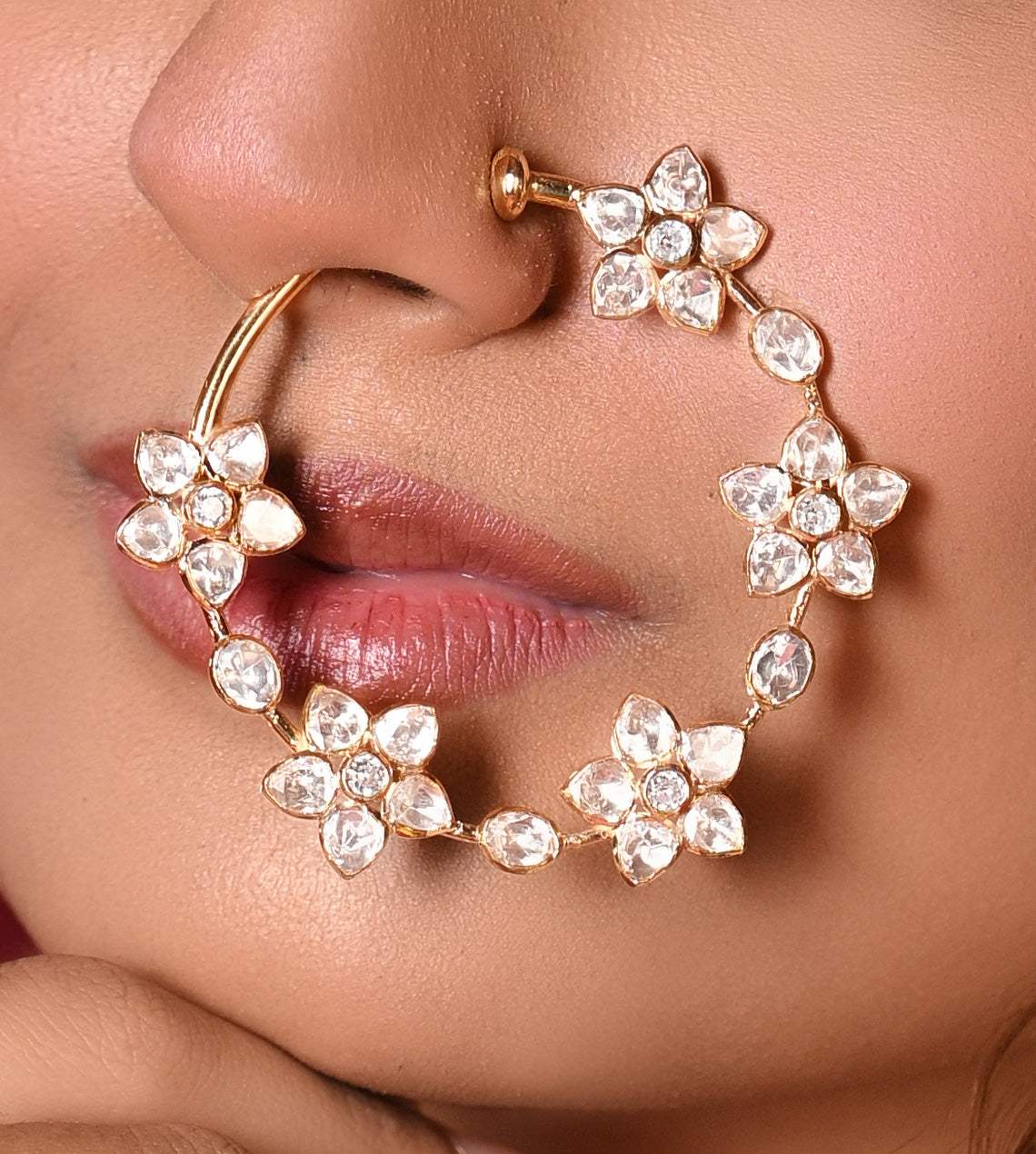 Phoolbari - Handcrafted 92.5 Silver Nath