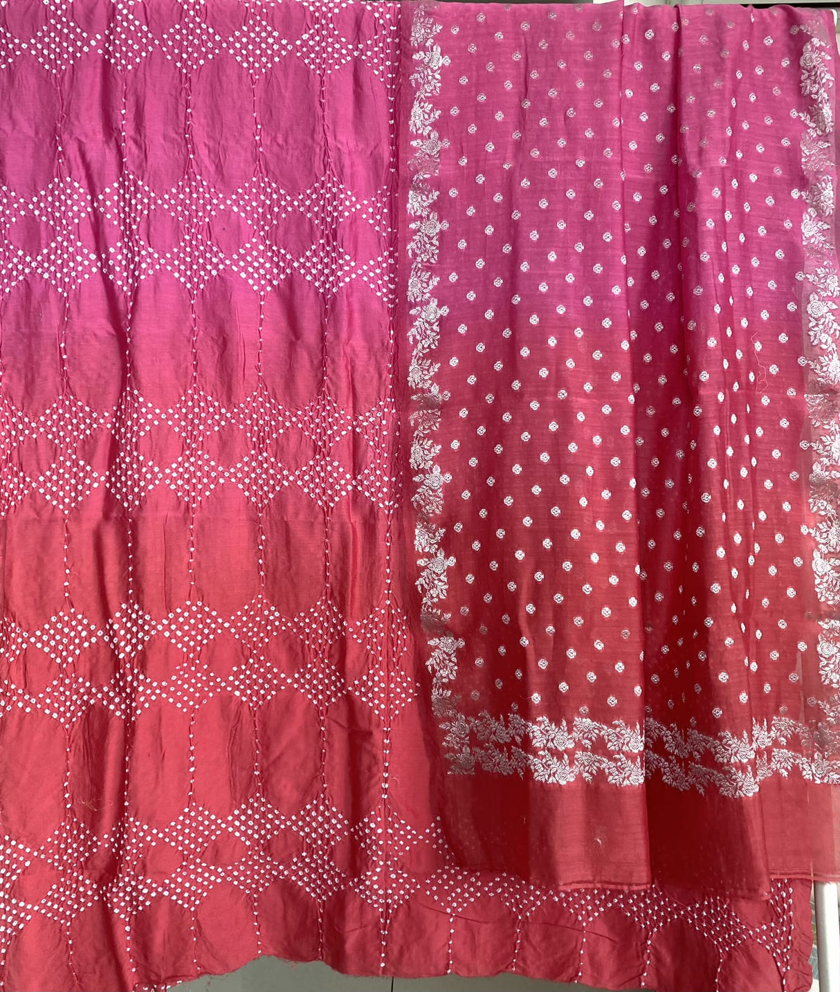 unstitched-bandhani-fabric-set