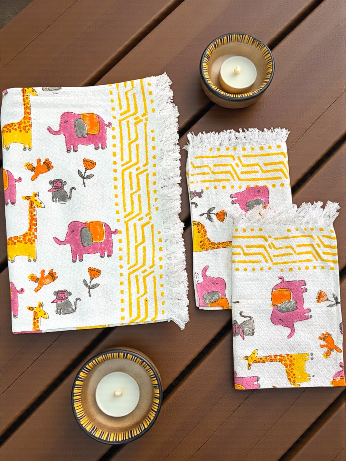 adorable-animal-theme-kids-jacquard-towel-set