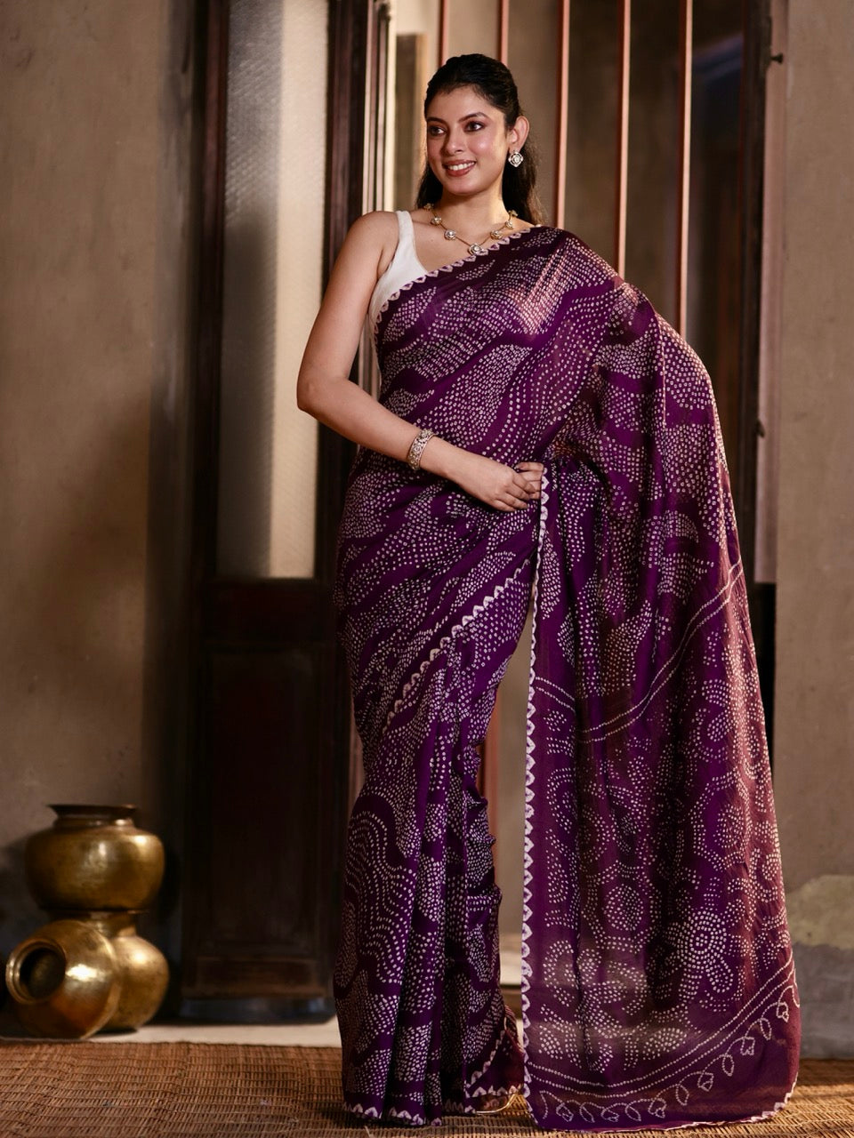 amraja-jamun-colour-munga-silk-bandhani-saree