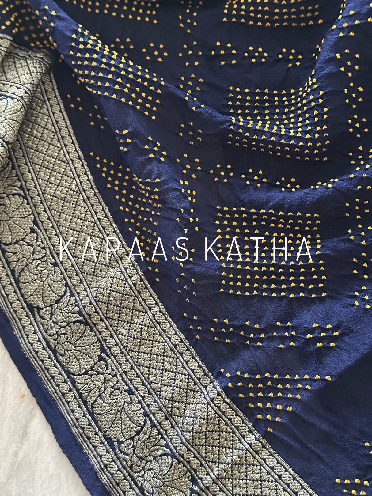 artisan-blue-bandhani-georgette-saree
