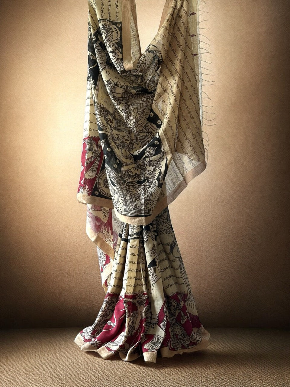 ayodhya-chronicles-handloom-matka-silk-ramayan-theme-kalamkari-saree