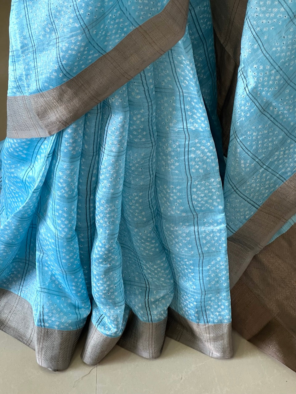 azure-grace-chanderi-silk-bandhani-saree