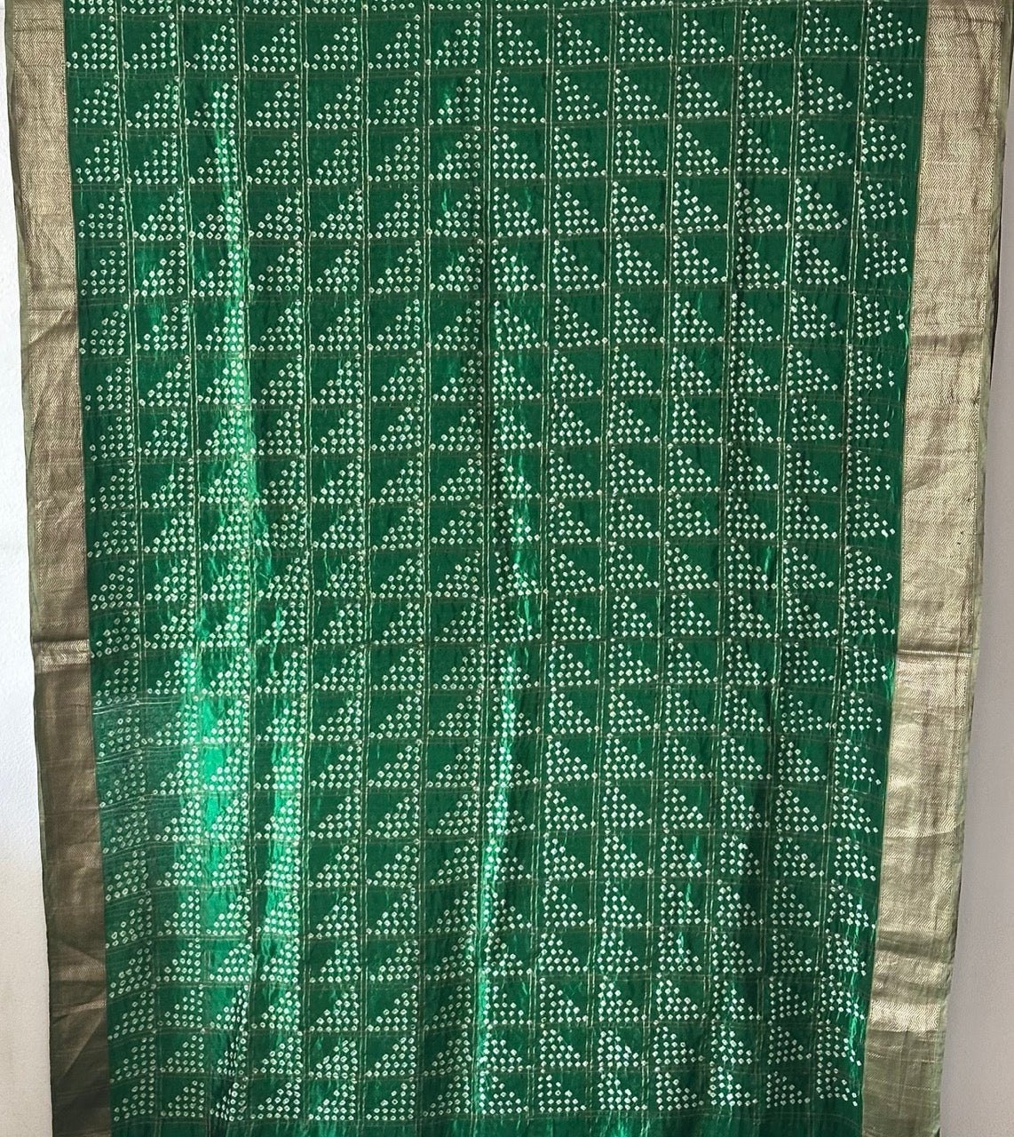 baadal-phool-green-chanderi-silk-bandhani-saree